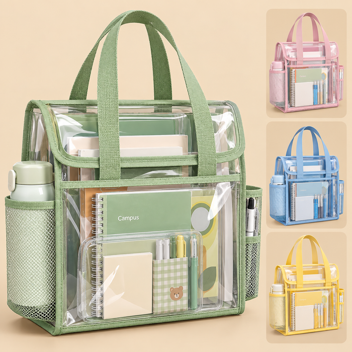 Transparent Waterproof Student Study Bag