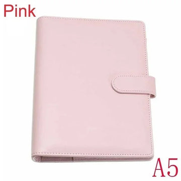 Solid Color Leather Notebook Folder — imagen 5