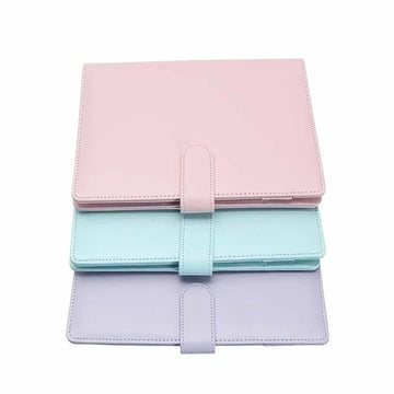 Solid Color Leather Notebook Folder — imagen 3