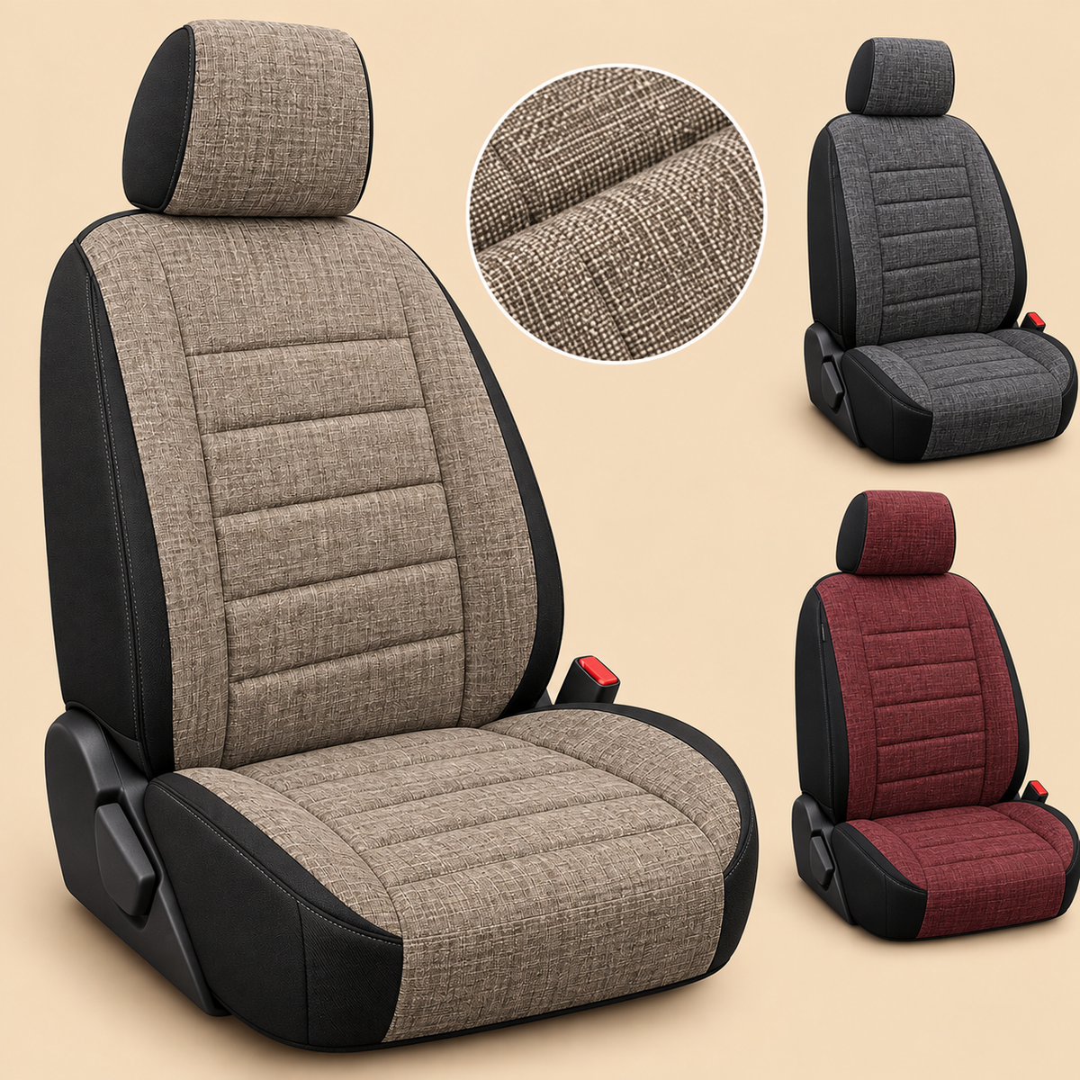 Universal Linen Car Seat Cover