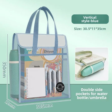 Transparent Waterproof Student Study Bag — imagen 3