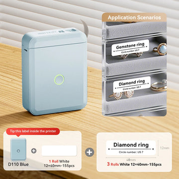 D110 Mini Thermal Label Printer Paper Maker Wireless — imagen 19
