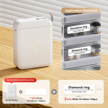 D110 Mini Thermal Label Printer Paper Maker Wireless — imagen 8