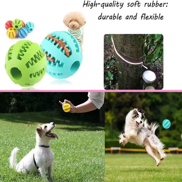 Interactive Dog Chew & Treat Ball — imagen 9
