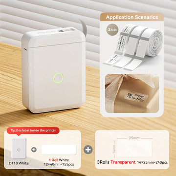 D110 Mini Thermal Label Printer Paper Maker Wireless — imagen 24