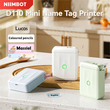 D110 Mini Thermal Label Printer Paper Maker Wireless — imagen 2