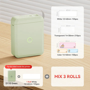 D110 Mini Thermal Label Printer Paper Maker Wireless — imagen 11