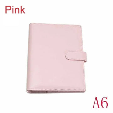 Solid Color Leather Notebook Folder — imagen 9