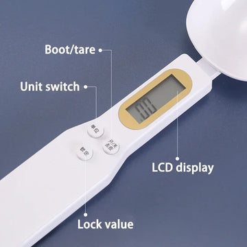 Digital Kitchen Measuring Spoon Scale — imagen 10