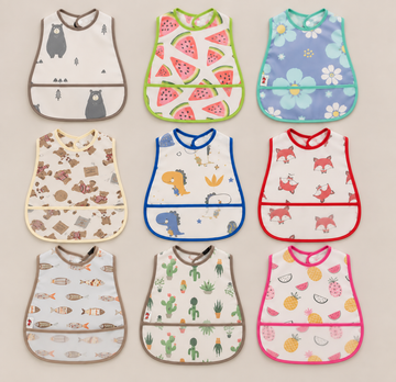 Waterproof Baby Bib with Pocket — imagen 1