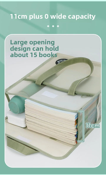 Transparent Waterproof Student Study Bag — imagen 4