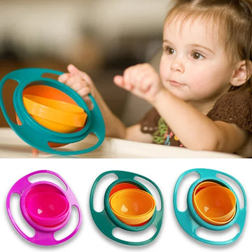 360° Rotating Spill-Proof Baby Feeding Bowl — imagen 3