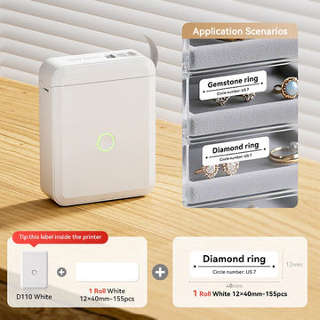 D110 Mini Thermal Label Printer Paper Maker Wireless — imagen 25