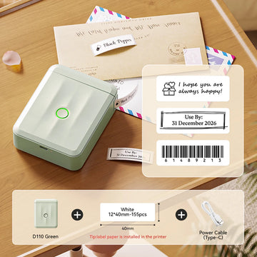 D110 Mini Thermal Label Printer Paper Maker Wireless — imagen 15