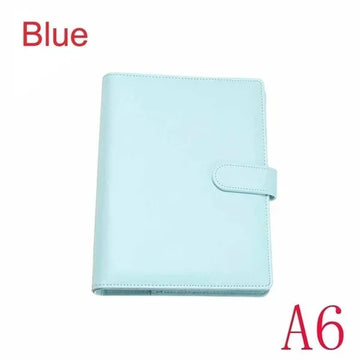 Solid Color Leather Notebook Folder — imagen 10