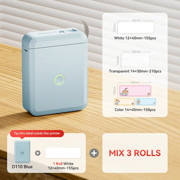 D110 Mini Thermal Label Printer Paper Maker Wireless — imagen 9