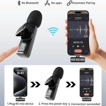 Wireless Lavalier Microphone for iPhone & iPad — imagen 5