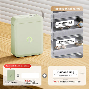 D110 Mini Thermal Label Printer Paper Maker Wireless — imagen 26