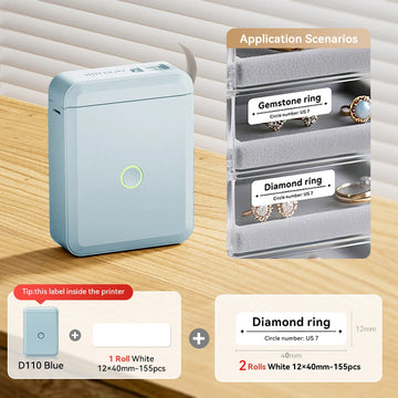 D110 Mini Thermal Label Printer Paper Maker Wireless — imagen 17