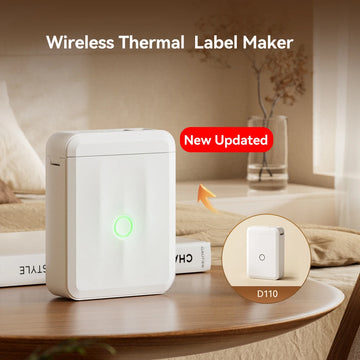 D110 Mini Thermal Label Printer Paper Maker Wireless — imagen 3