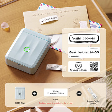 D110 Mini Thermal Label Printer Paper Maker Wireless — imagen 23